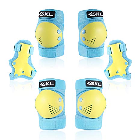 Protective Gear for Kids,Kids Knee Pad Elbow Pads Guards 3 in 1 Protective Gear Set for Skating Cycling Bike Rollerblading Scooter