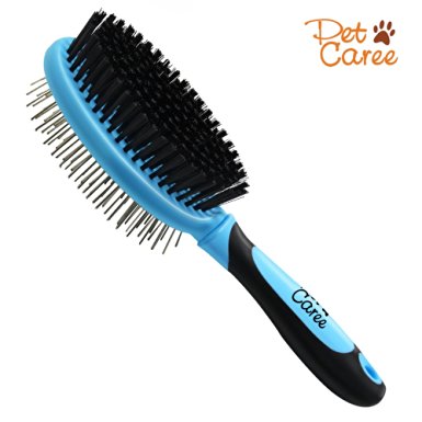 Dog Brush - Dog Brushes with Dual 2-in-1 Pin Pet Grooming Brush for Dog or Cat