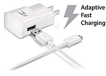 Samsung Galaxy Tab E 8.0 Tablet Adaptive Fast Charger Micro USB 2.0 Cable Kit! True Digital Adaptive Fast Charging uses dual voltages for up to 50% faster charging!