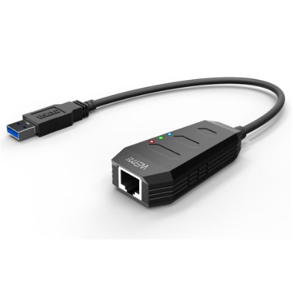 WEme USB 30 to 101001000 Mbps RJ45 Gigabit Ethernet LAN Network Adapter Converter for iMac Macbook Air Pro Microsoft Surface Pro Desktop Notebook Ultrabook Tablet