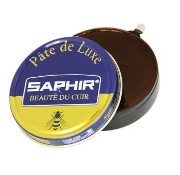 Saphir Beaute Du Cuir Pate De Luxe High Gloss Medium Brown Shoe Polish 50ml