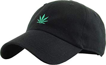 Marijuana Leaf Dad Hat Baseball Cap Polo Style Adjustable