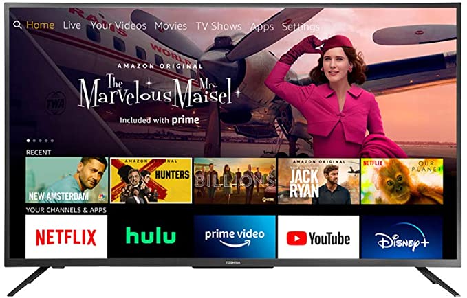 All-New Toshiba 43LF621U21 43-inch Smart 4K UHD with Dolby Vision DTS Virtual-X TV - Fire TV Edition, Released 2020