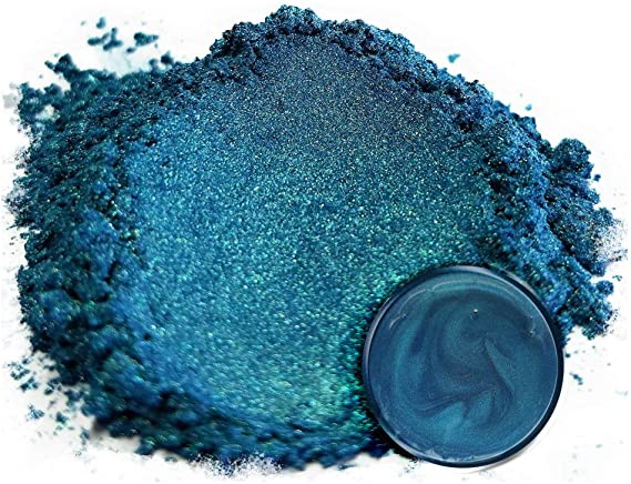 Eye Candy Mica Powder Pigment “Macaw Green Blue” (50g) Multipurpose DIY Arts and Crafts Additive | Woodworking, Resin, Paint, Epoxy, River Tables, Nail Polish, Lip Balm