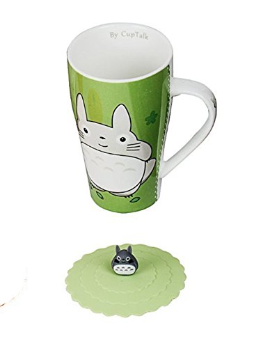 Totoro Mug With Silicone Lid Color Green