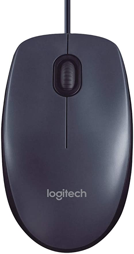 Logitech M100, Corded mouse, Black, 910-005003