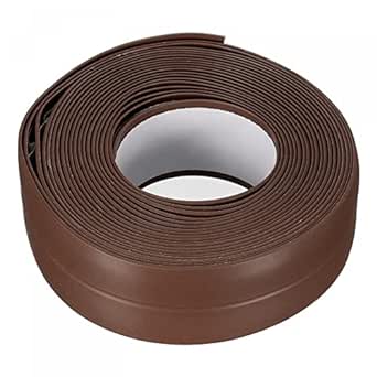 uxcell Waterproof Seal Caulk Strip Tape Self Adhesive 0.87"W x 10.5'L PVC Sealing Tape for Kitchen Bathroom Brown