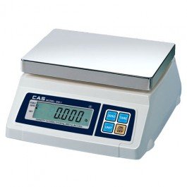 CAS SW-5 Food Service Scale, 5 x 0.002 lbs, Kg/g/Oz/Lb Switchable, Single Display, Legal for Trade