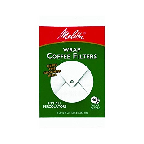 Melitta USA Inc 627402 White Wrap Coffee Filter 40 Filters