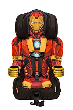 KidsEmbrace Iron Man Car Seat Booster, Marvel Avengers Combination Seat, 5 Point Harness, Red, 3001RON