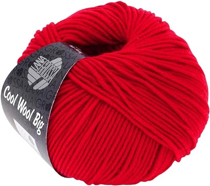 Lana Grossa Cool Wool Big, 648 Carmine Yarn