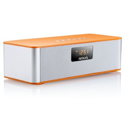 Bluetooth Speakers,AEDILYS HIFI DTS-HD Technolog Portable Wireless Bluetooth Speaker Stereo (Orange)