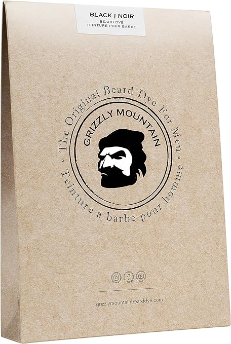 Grizzly Mountain Beard Dye - Organic & Natural Black Beard Dye