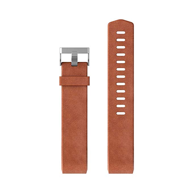 Fitbit Charge 2 Accessory Band, Leather, Cognac, Small