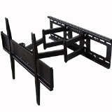 VideoSecu Tilt Swivel TV Wall Mount 32- 55 LCD LED Plasma TV Flat Screen with VESA 200x200400x400up to 600x400 mm Full Motion Articulating Dual Arm Mount Fits up to 24 Studs MW365B2 C20