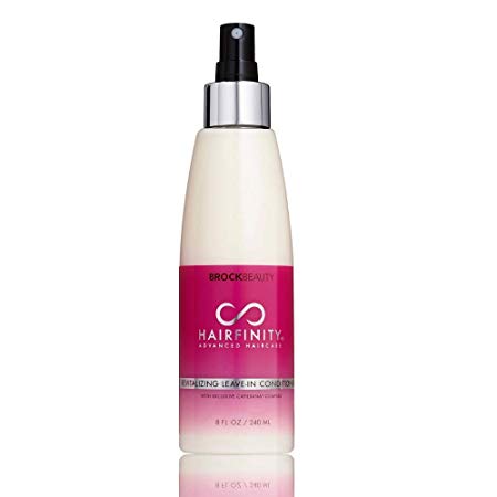 Hairfinity Revitalizing Leave-In Conditioner – Treatment for Dry and Damaged Hair and Scalp - Mends Split Ends and Protects from 450 Degrees Heat with Quinoa, Jojoba Oil, and Biotin 8 oz