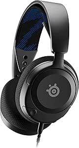 SteelSeries Arctis Nova 1P - Casque de jeu multi-système — Hi-Fi avec pilotes — Son Spatial à 360° — Coussinets d’Oreille à Mousse à Mémoire — Microphone antibruit — PS5, PS4, PC, Switch, Xbox - Noir