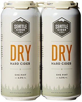 Seattle Cider Company Dry Cider, 4 pk, 16 oz Cans, 6.5% ABV
