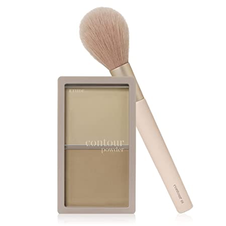 ETUDE SET CONTOUR POWDER #01 Creator   Brush 1pc | Set of Bronzer And Contour Palette With Brush To Effortlessly Define The Face Like A Selfie | Smooth, Velety Texture | Natural Look