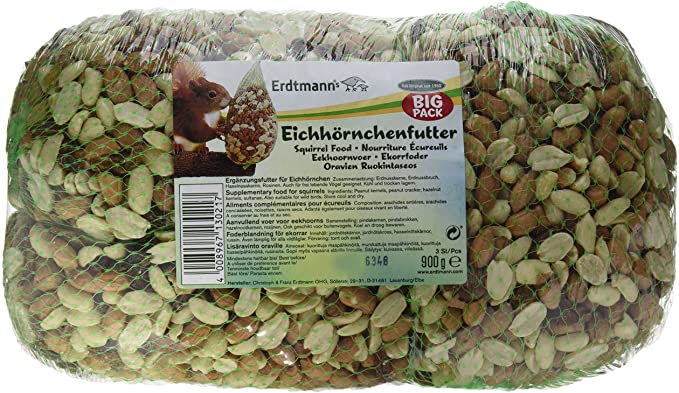 Erdtmanns Squirrel Food Big, 300 g, Pack of 3