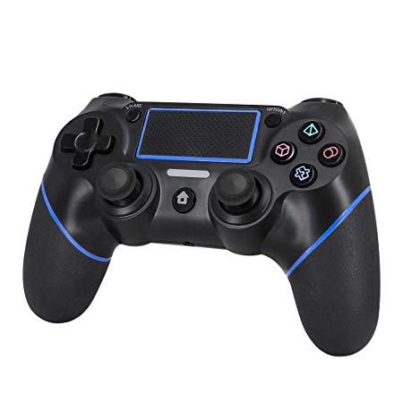 J&TOP PS4 Controller,Wireless Playstation 4 Gamepad with Vibration Feedback,Game Controller Compatible with PS4,PS4 Pro,PS3 & PC