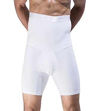 Panegy Men High Waist Shapewear Pouch Brief Boxer Shaper Tummy Control