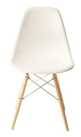 Fine Mod Wood Leg Dining Side Chair
