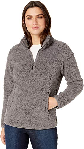 Amazon Essentials Women's Polar Fleece Lined Sherpa Quarter-Zip Jacket