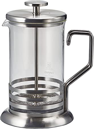 HARIO THJ-4-HSV Harrier Bright J Coffee & Tea Press, 4 Cups, Stainless Steel