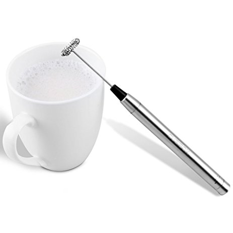 Milk Frother, CUSIBOX Handheld Electric Milk Frother Foam Maker Drink Mixer for Latte, Coffee, Cappuccino, Hot Chocolate