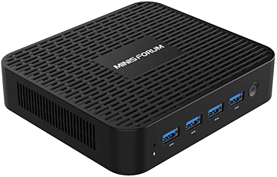 Mini PC Windows 10 Pro 8GB LPDDR4 128GB SSD Intel Celeron J4125(up to 2.7GHz), Quad Core, HDMI&DP 4K@60Hz Outputs, 2X Gigabit Ethernet, 4X USB 3.0, Dual Band WiFi, Support PXE Boot, Auto Power On