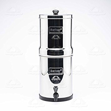 Berkey BT2X2-BB Travel Stainless Steel Water Filtration System with 2 Black Filter Elements