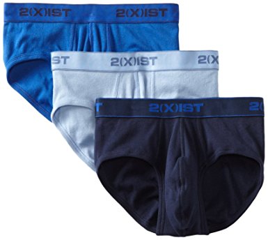 2(x)ist mens Essential Cotton 3 Pack Contour Pouch Brief