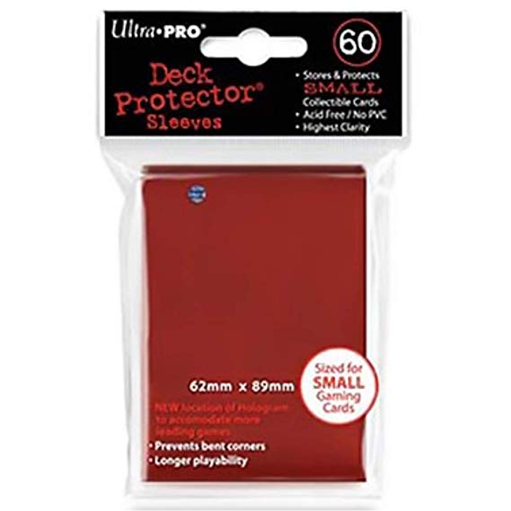 Ultra Pro Sleeves Small 60 D10 Card Game (Red)