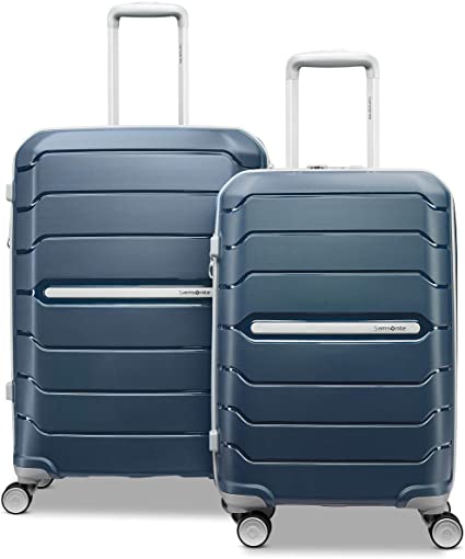 Samsonite Freeform Hardside Expandable with Double Spinner Wheels, 2-Piece Set (21/28), Navy