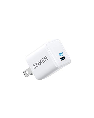 Anker USB C Charger, 18W PIQ 3.0 Type C Wall Charger, PowerPort III Nano Compact Travel Charger Adapter, for iPhone 11/11 Pro / 11 Pro Max/XR/XS/X, Galaxy S10 / S9, Pixel, iPad Pro and More