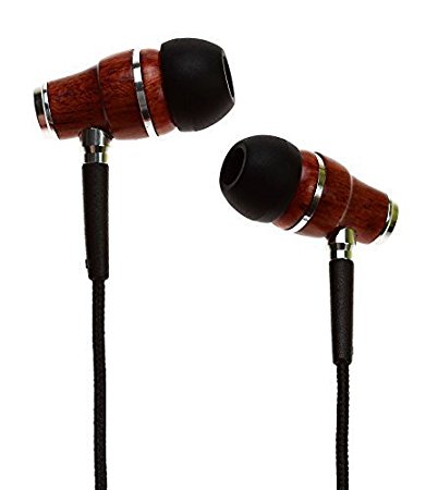 Symphonized NRG Premium Genuine Wood In-ear Noise-isolating Headphones with Mic (Black)
