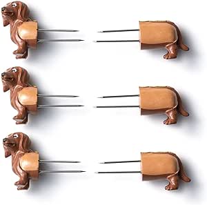 Outset Corn Holders, Dachshund Design, Set of 8