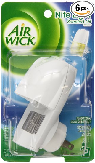 Air Wick Scented Oil Air Freshener Warmer with Night Light,(Pack of 6)