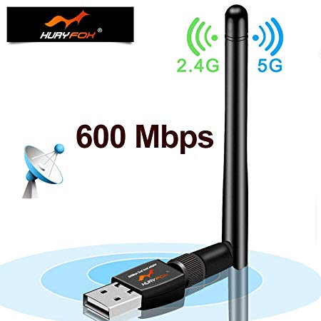Wireless USB WiFi Adapter AC 600Mbps Dual Band Network dongle (Wireless WiFi Adapter)