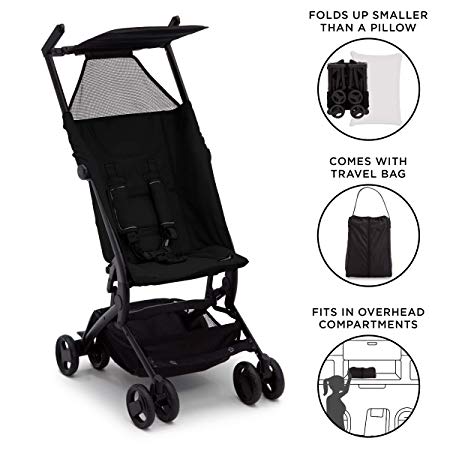 The Clutch Stroller by Delta Children | Great for On-The-Go Everyday Use | Black