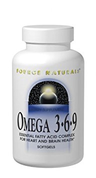 Source Naturals Omega 3-6-9, Essential Fatty Acid Complex for Heart and Brain Health, 120 Count