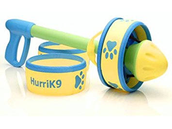 HurriK9 100  Foot Flying Ring Launcher Dog Fetch Toy