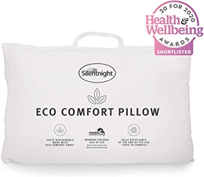 Silentnight Eco Comfort Pillow-Firm, White, 74 x 45cm