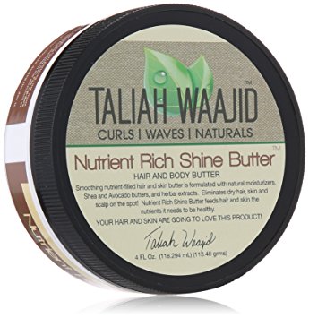 Taliah Waajid Curls, Waves and Naturals Nutrient Rich Shine Butter, 4 Ounce