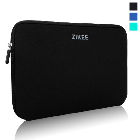 Zikee Laptop Sleeve 13 133 inch Neoprene Water resistant Notebook Computer Briefcase Carrying Case Cover Bag for AcerAsus ZenbookDellLenovoHP Stream 133SamsungSonyToshiba ChromebookBlack