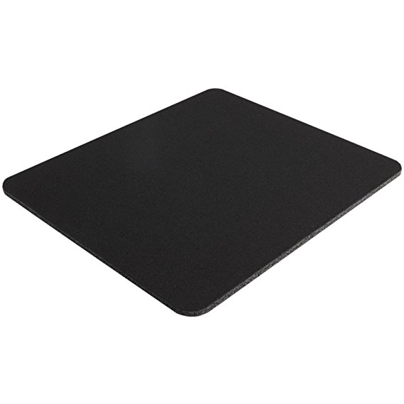 Belkin Standard 8-Inch by 9-Inch Computer Mouse Pad with Neoprene Backing and Jersey Surface (Black) (F8E089-BLK2) (2 pack