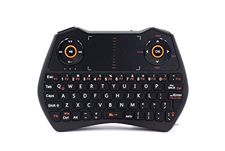 GenBasic Advanced Wireless Backlit Mini Keyboard with Touchpad for Media Center and Raspberry Pi - 2.4GHz