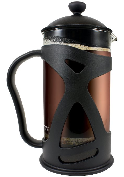 KONA French Press Coffee Tea and Espresso Maker Black 34oz Teapot  Best Present Idea For Gifts