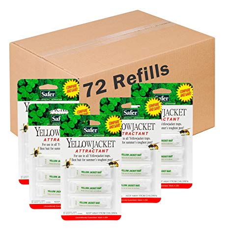 Safer Brand Deluxe Yellow Jacket Trap Bait 3 Refills per Pack - 24 Pack 02006